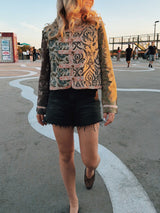 Block Print Band Jacket