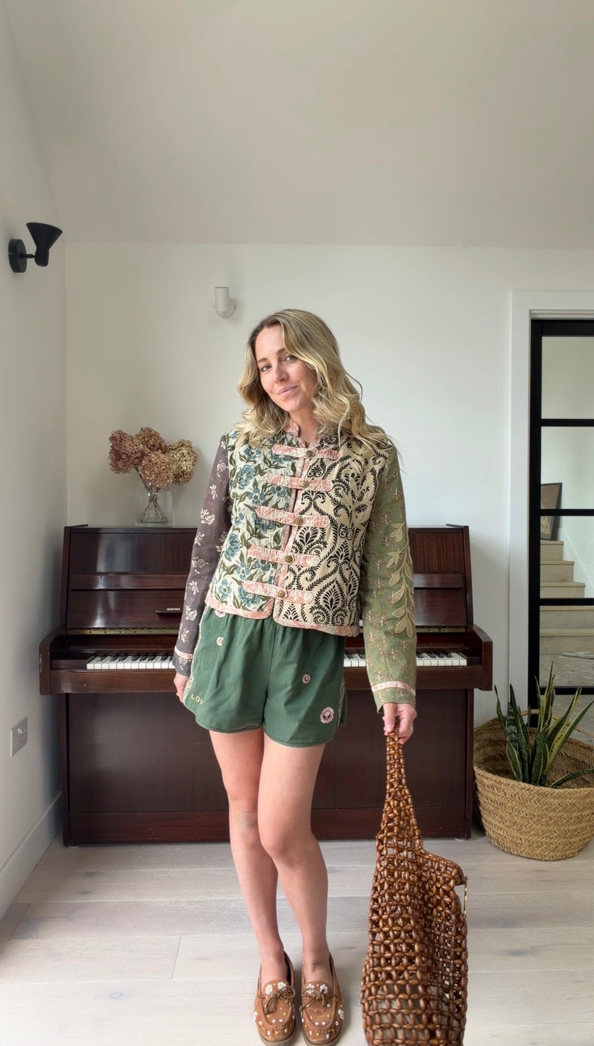 Block Print Band Jacket