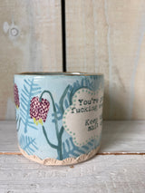 'Fucking Awesome' Pink Buds Ceramic Mug