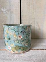 'Beautiful You' Pressed Floral Ceramic Mug