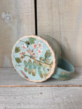 'Beautiful You' Pressed Floral Ceramic Mug