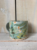 'Beautiful You' Pressed Floral Ceramic Mug