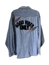 ‘Good Vibes’ Purple Lupin Shirt XL