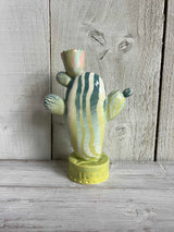 Nerikomi Cacti Candlestick - Small