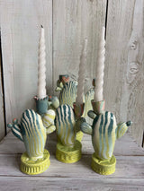 Nerikomi Cacti Candlestick - Small