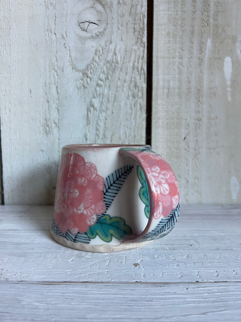 Pink Peony Ceramic Mug