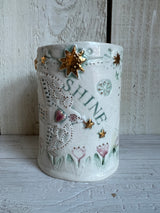 'Shine' Botanical Bird Candle - 3 wick