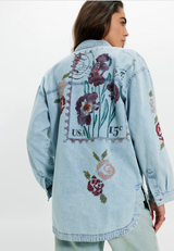 Denim Stamp Button Down