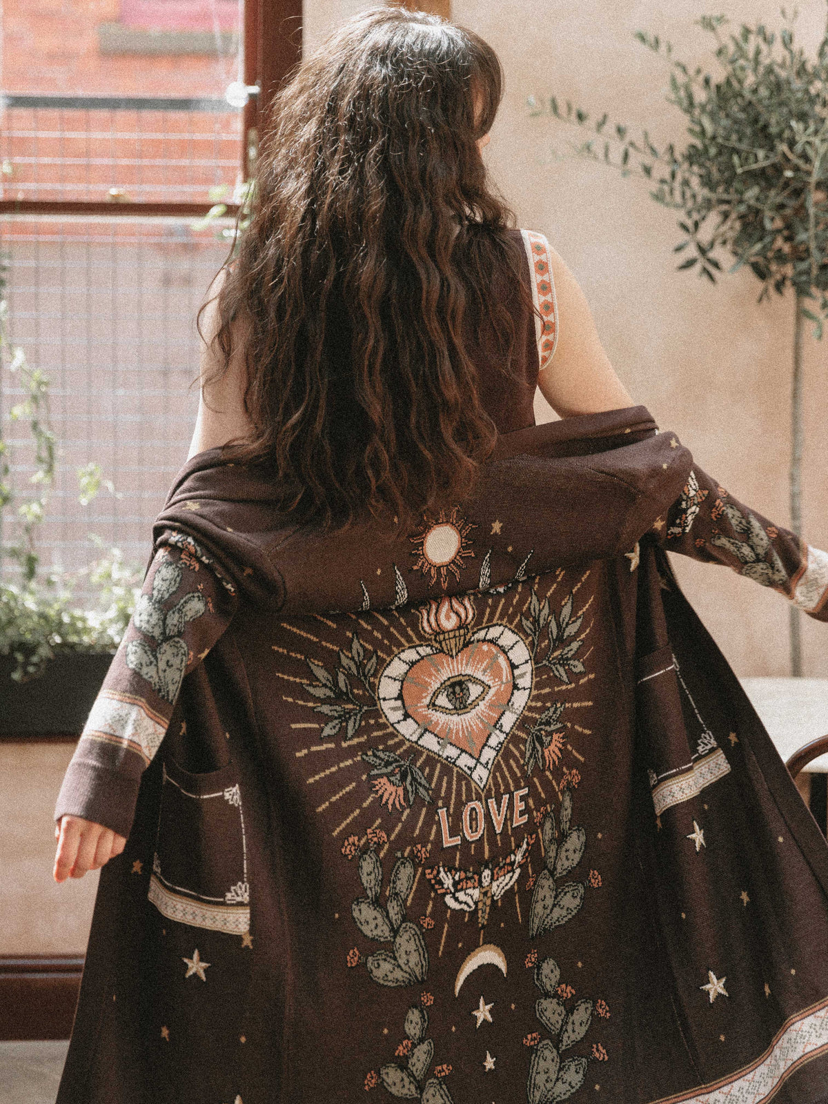 Heart and Soul Jacquard Knit Cardigan