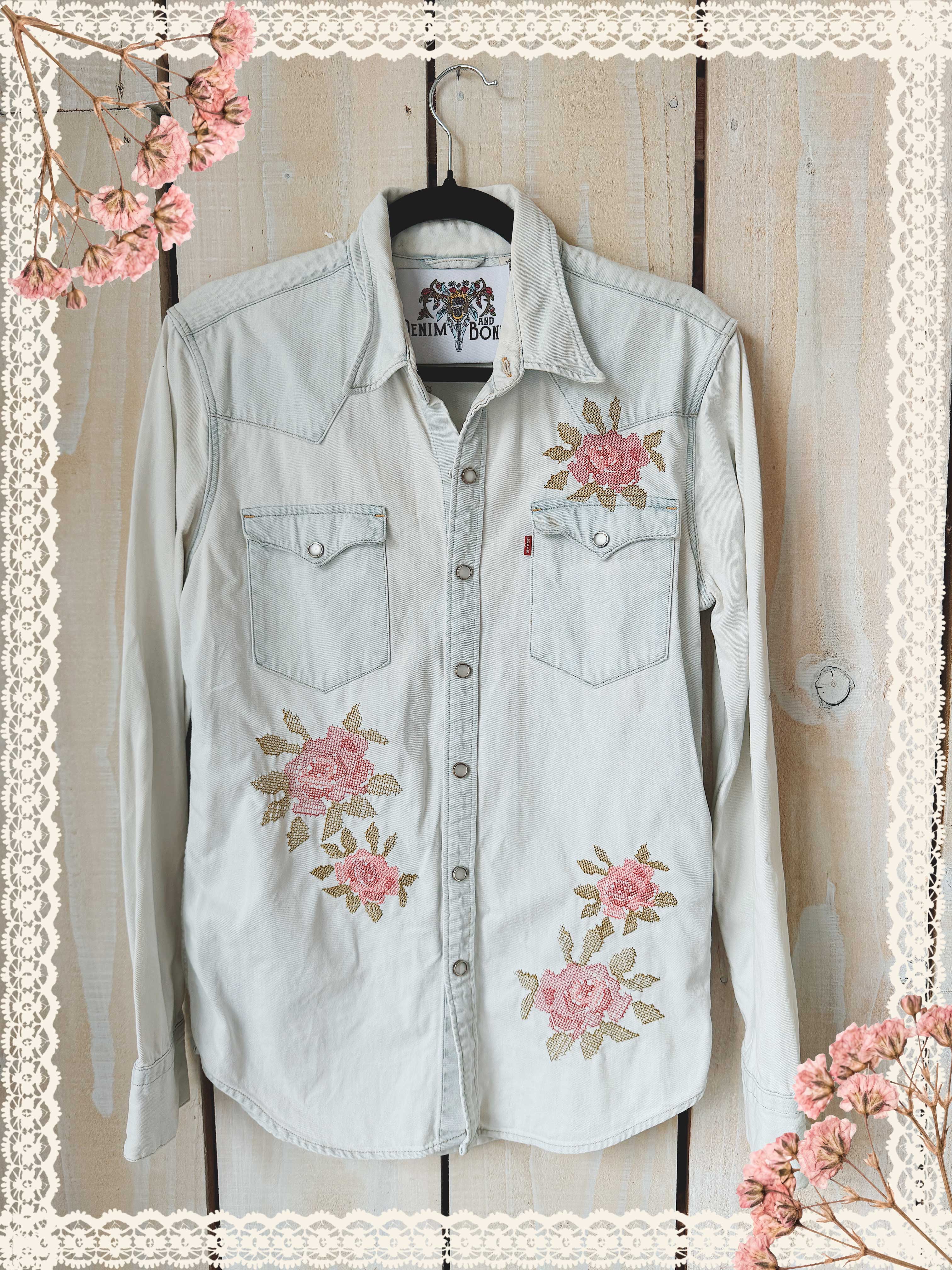 The Tennessee Rose Embroidered Shirt