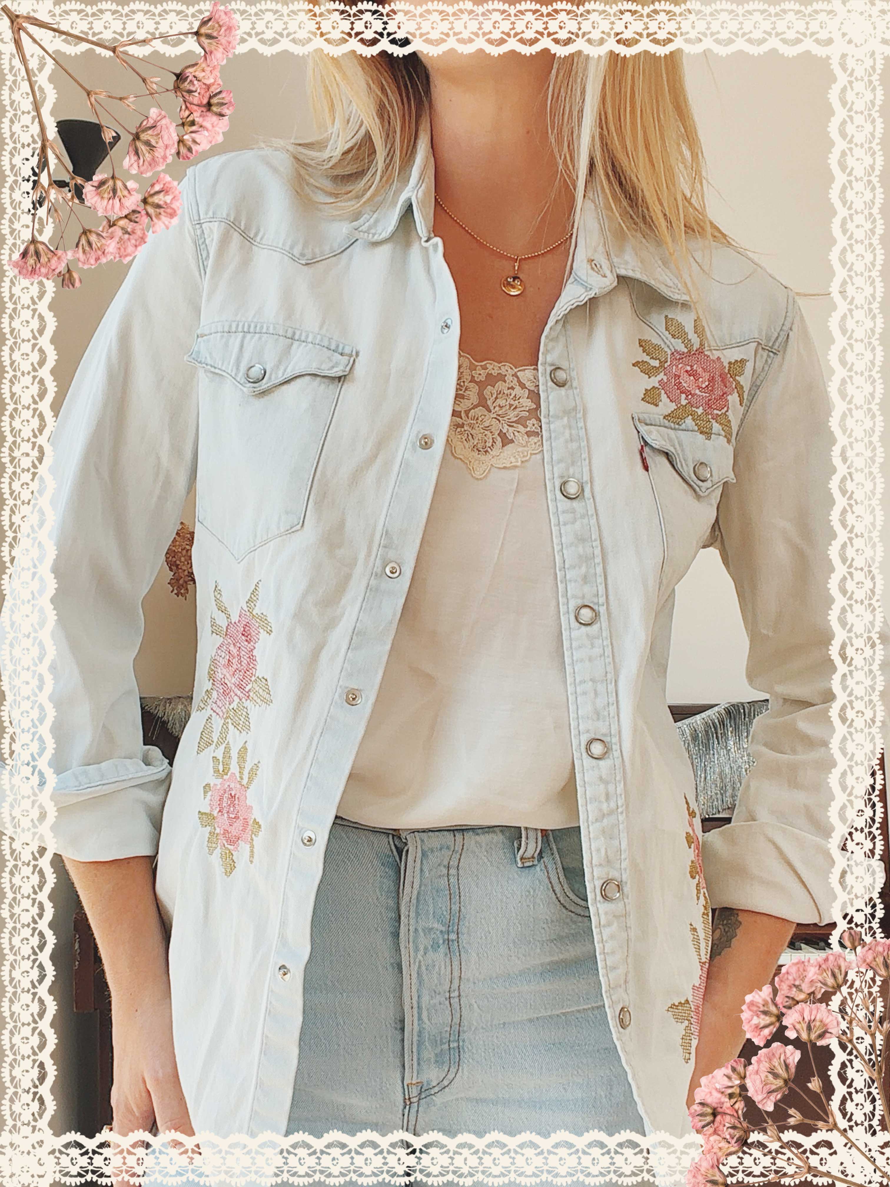 The Tennessee Rose Embroidered Shirt