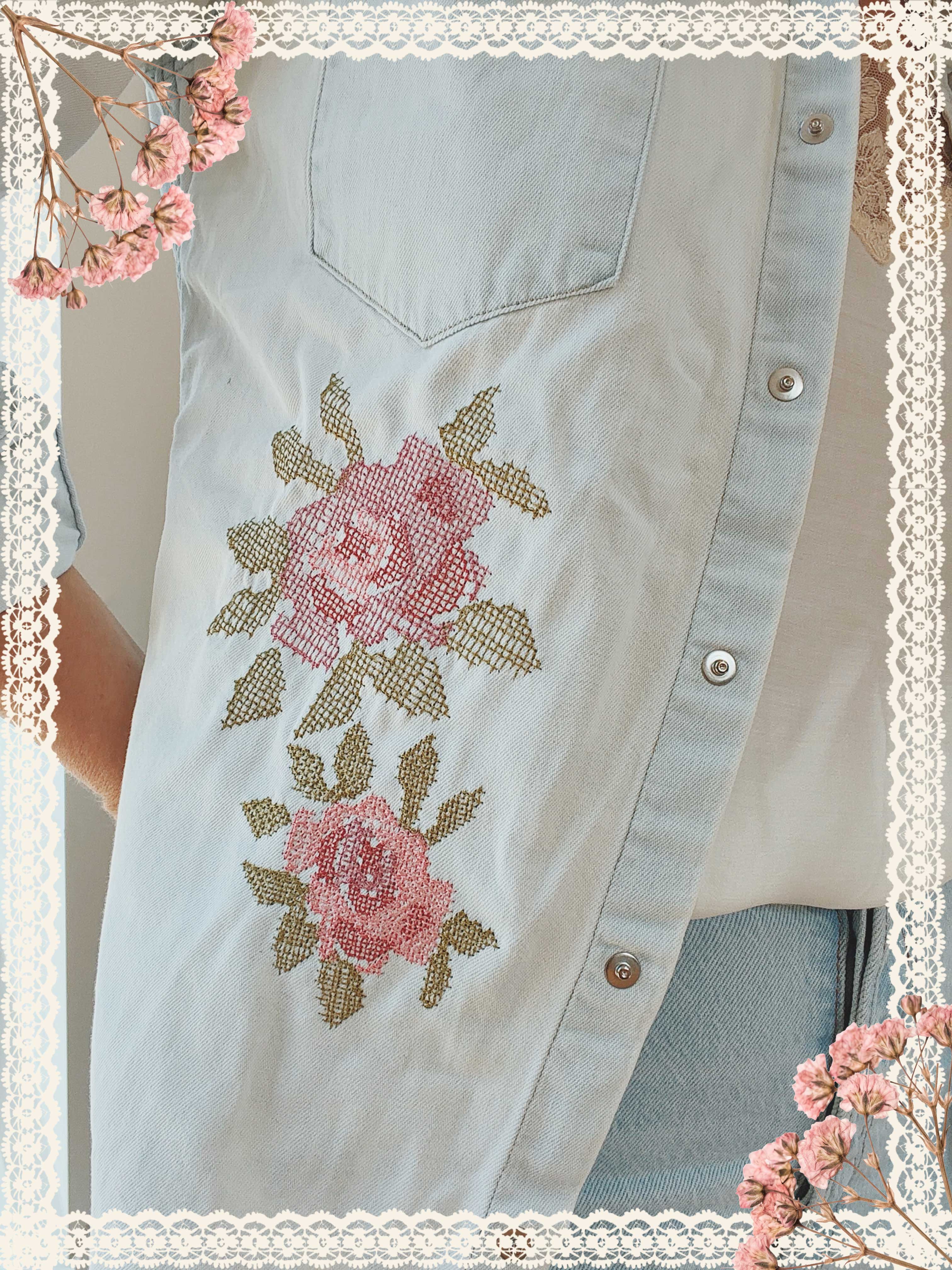 The Tennessee Rose Embroidered Shirt