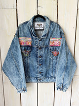 Festival Muse Embellished Denim Jacket - X-Large