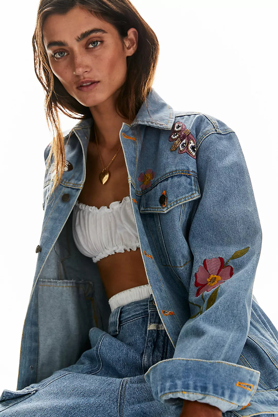 Heart and Eye Denim Jacket