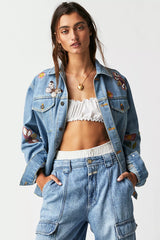 Heart and Eye Denim Jacket