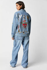 Heart and Eye Denim Jacket