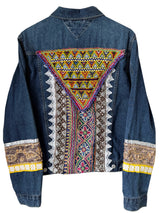 Midnight Dreamer Embellished Denim Jacket - Medium