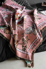 Denim and Bone X Rockett St George 'Loved' Woven Cotton Throw