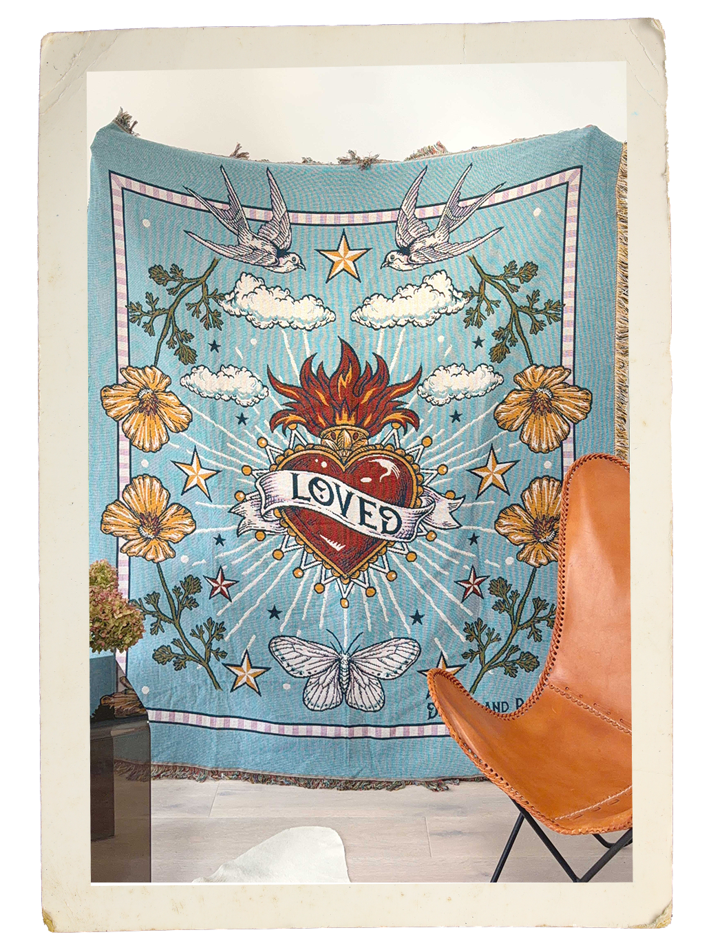 'Loved' Woven Cotton Throw