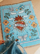 'Loved' Woven Cotton Throw