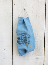 'Dreamer' Embroidered Denim Face Mask