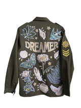 'Dreamer' Embroidered Khaki Jacket