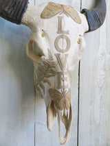'Love' Buffalo Skull