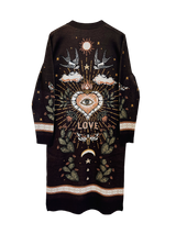 Heart and Soul Jacquard Knit Cardigan