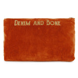 'Peace' Poppies Embroidered Velvet Pouch