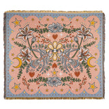 Love Birds Woven Cotton Throw