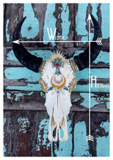 Beaded 'Love' Moose Skull