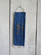 'Love Will Win' Embroidered Cotton Face Mask