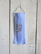 'Love Will Win' Embroidered Cotton Face Mask