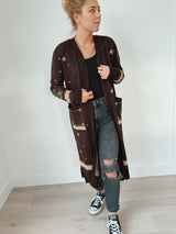 Heart and Soul Jacquard Knit Cardigan