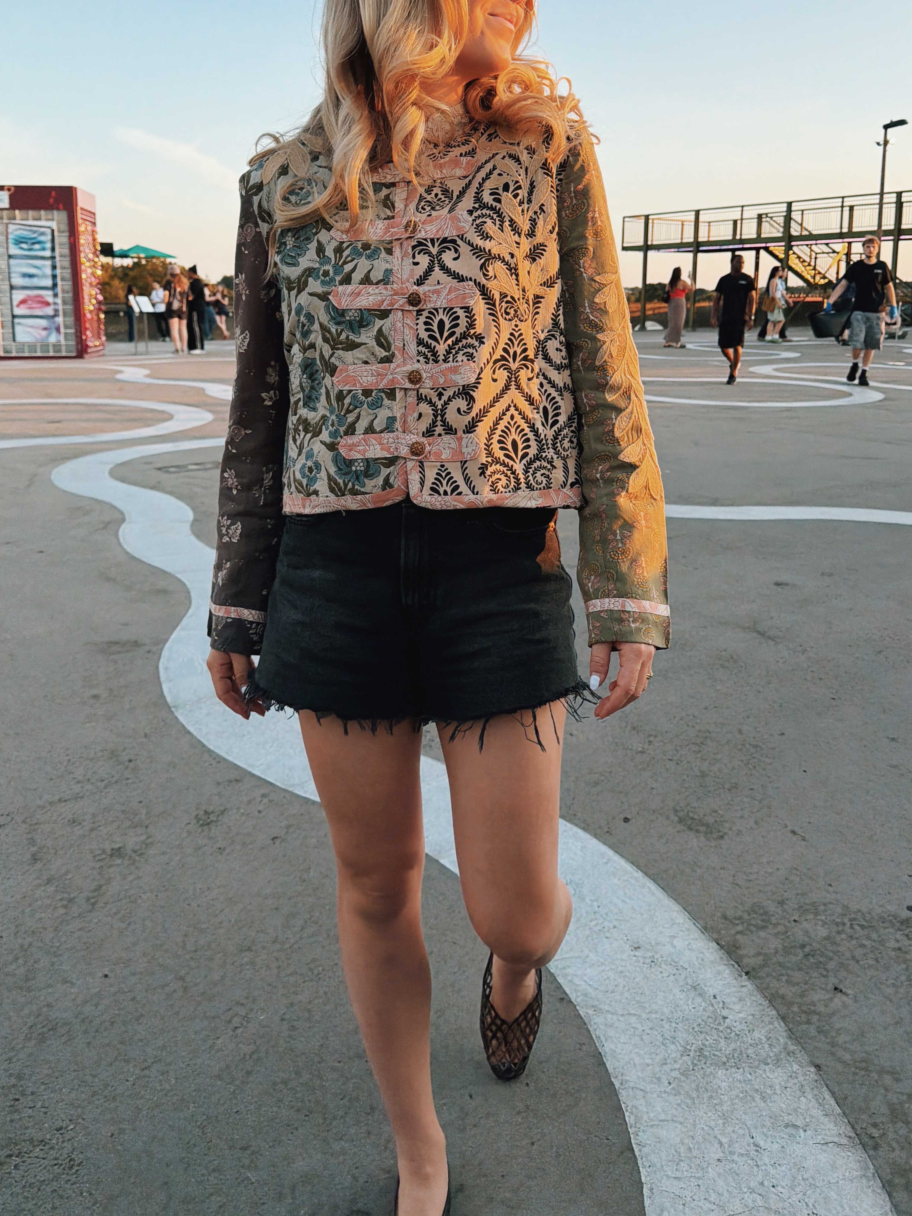 Block Print Band Jacket