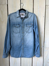 'Wild and Free' Denim Shirt - M