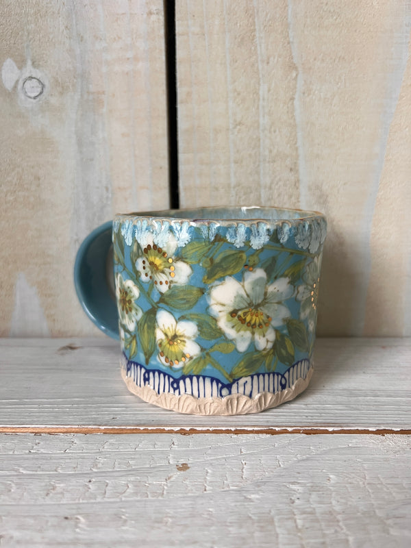 'Dear Beautiful You' Floral Ceramic Mug