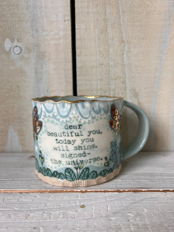 'Beautiful You' Magic Moth Ceramic Mug