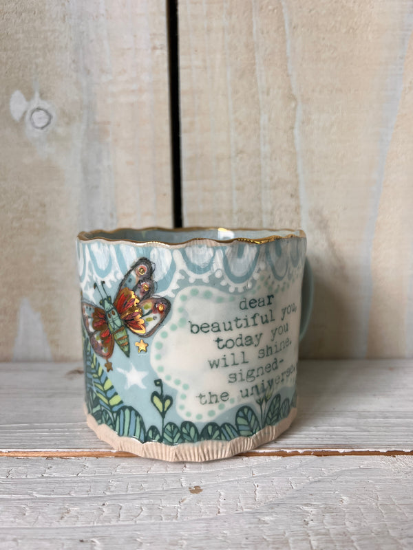 'Beautiful You' Magic Moth Ceramic Mug