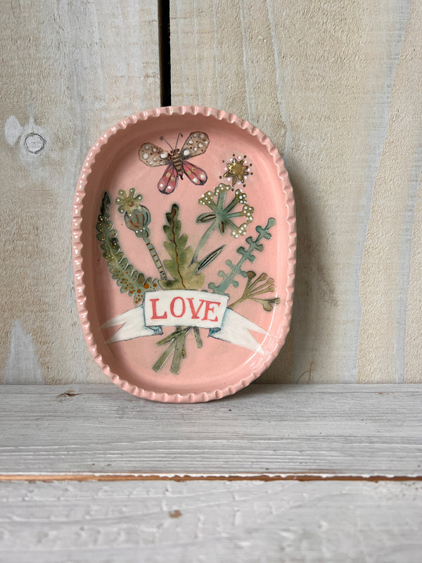 'Love' Bouquet Trinket Dish