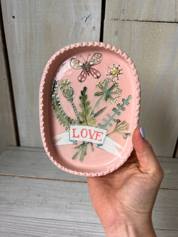 'Love' Bouquet Trinket Dish