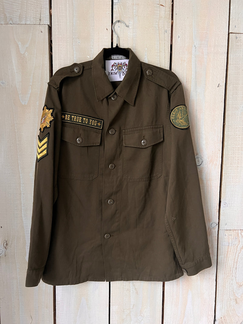 'Be True To You' Butterfly Army Jacket M/L