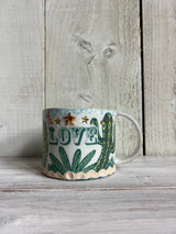 Cacti 'Love' Ceramic Mug