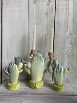 Nerikomi Cacti Candlestick - Small