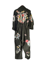 Khaki Floral Patchwork Jumpsuit - XL