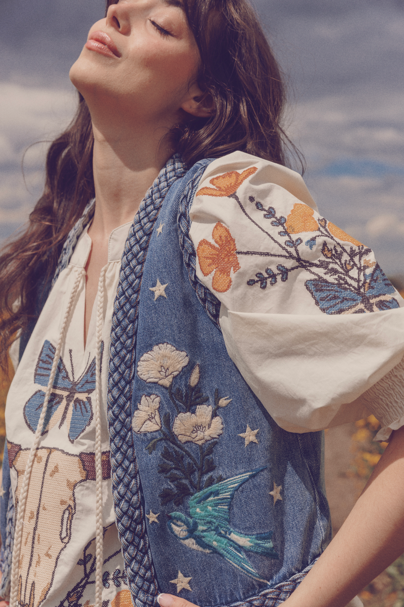 Boho Braided Vest