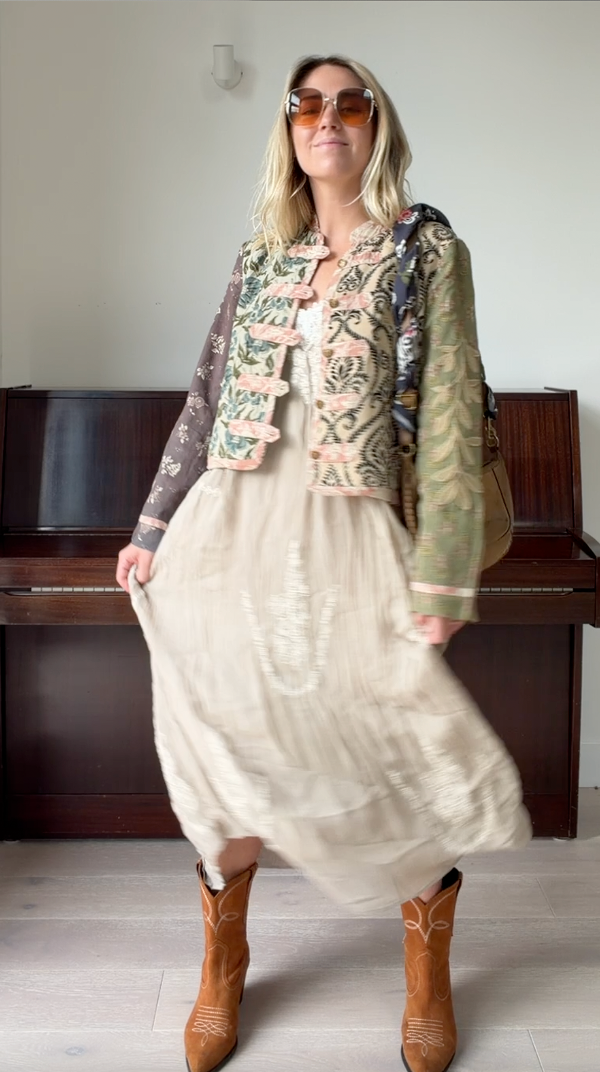 Block Print Band Jacket