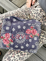 'Love' Bandana Cosmetic Bag