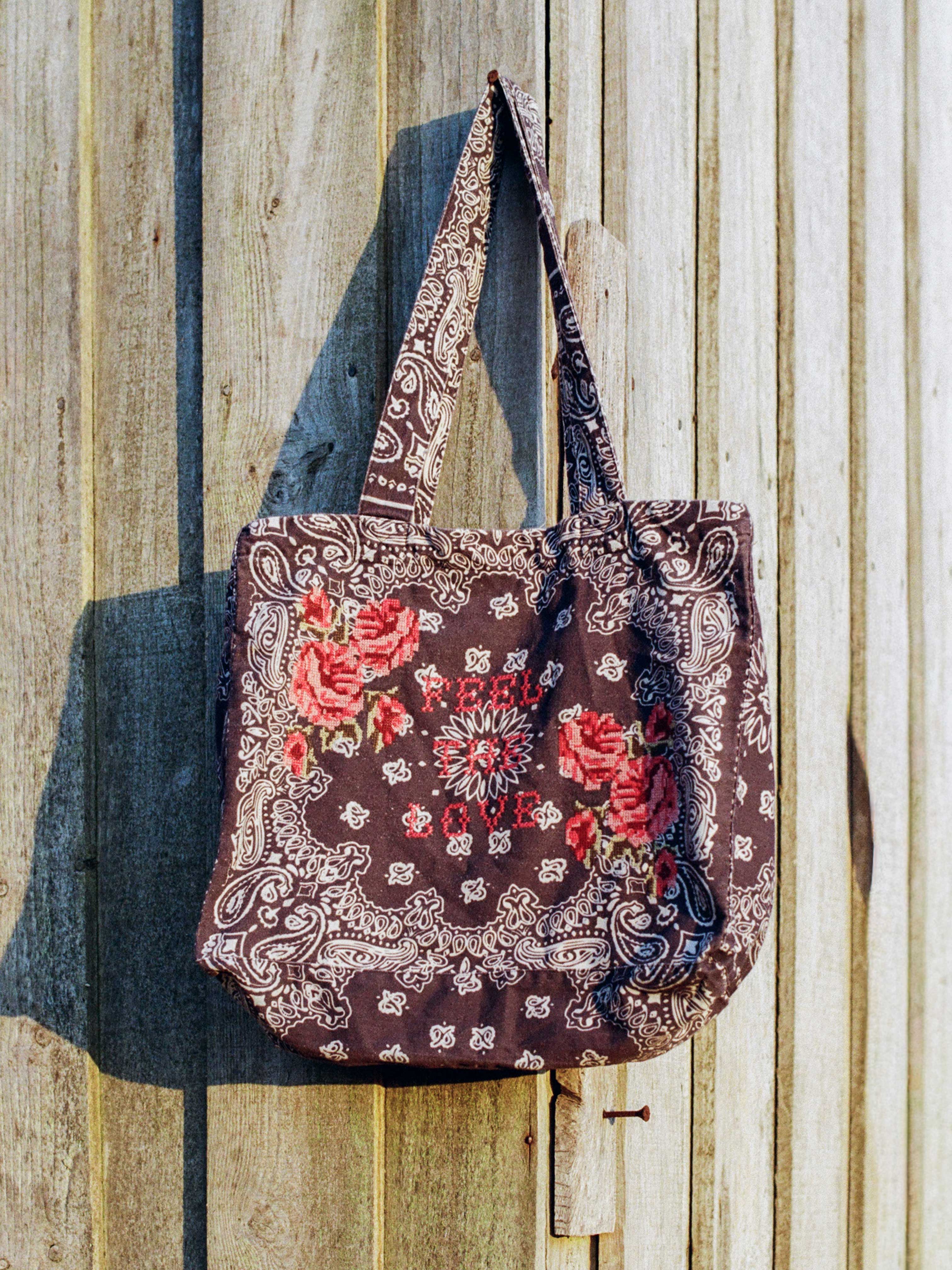 'Feel The Love' Bandana Tote Bag