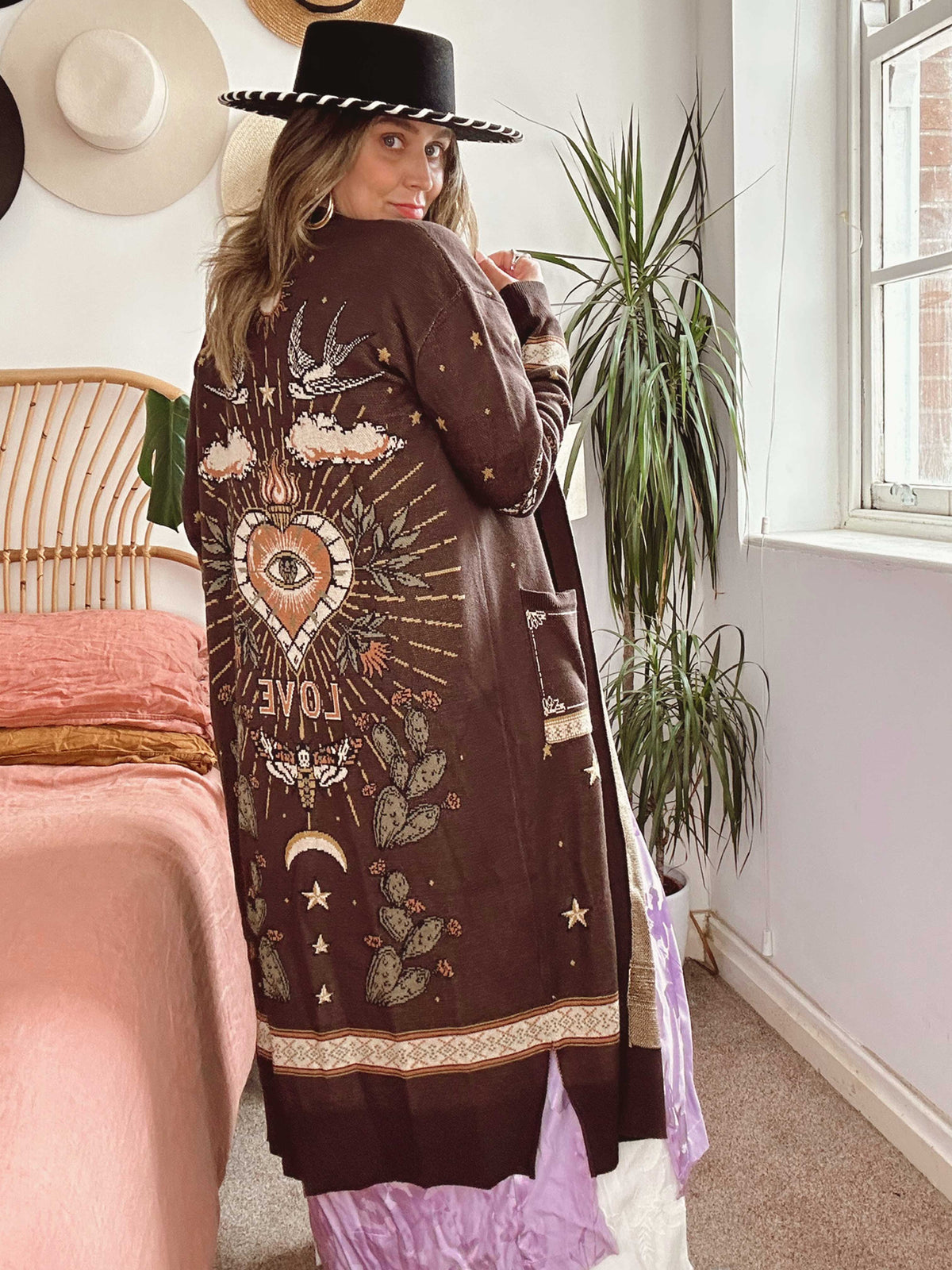 Heart and Soul Jacquard Knit Cardigan